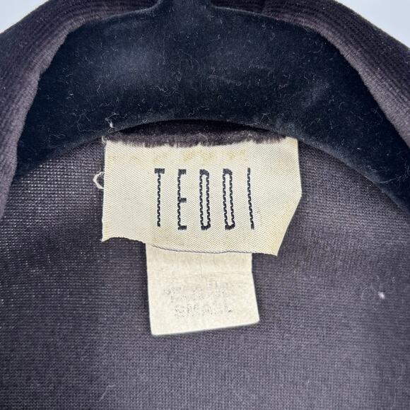 Teddi Vintage Velvet Zip-Up Jacket Size S - Picture 6 of 6